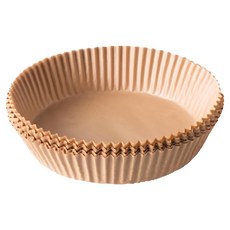 WE CHAMP 氣炸鍋專用烘焙紙 圓形 Z0029 棕色 20 x 4.5cm, 100個