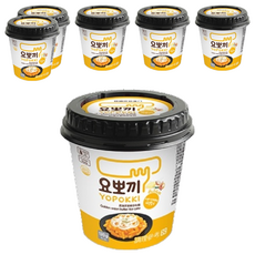 YOPOKKI 炒年糕 奶油洋蔥味 即食杯 韓國進口, 120g, 6個