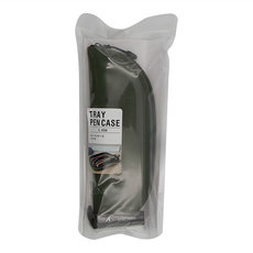 LIHIT LAB. ALTNA 托盤式矽膠筆袋, L尺寸, 文具收納, 橄欖綠, 1個