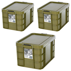 KEYWAY 聯府 強固掀蓋整理箱 YKK451, 綠色, 3個