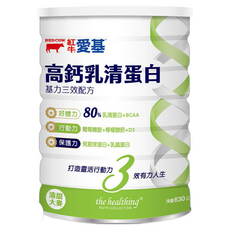 RED COW 紅牛 愛基高鈣乳清蛋白 基力三效配方 清甜大麥口味 630g 2罐