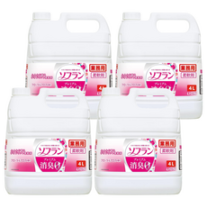 LION 獅王 Soflan 香氛柔軟精 花草薰香 4L, 4桶