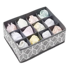 COGIT 任意分隔不織布收納置物盒, M(28 x 21.5 x 10.5cm), 1個, 灰色