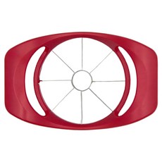 SHIMOMURA 下村 Fru-Veggie 便利不銹鋼切蘋果器，紅色設計，18.4 x 12 x 4.4cm，95g, 1個