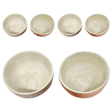 ZWILLING 雙人 陶瓷餐碗 6件組, 粉粉兔, 1組