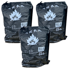 高級木炭 用於燒烤食材 印尼產, 1.2kg, 3包