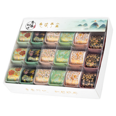 賈文卿 古風燙金手帳膠帶禮盒/筆記本貼紙, 色淡於塵 綜合色, 1盒