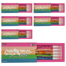 ACE 英士 水性壓克力彩繪筆 AP 5B 套裝, 5個, 6盒