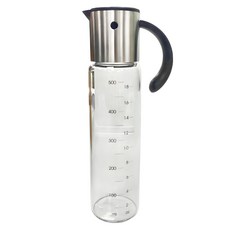 SHIMOYAMA 高硼矽玻璃自動開合油壺 黑色 500ml, 1個