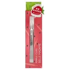 BELLE MADAME 貝麗瑪丹 再見草莓粉刺夾, 專業美容師推薦, 超高密合度, 超尖細弧勾, 0074, 1支