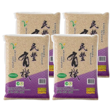 民豐有機 有機長秈胚芽米，有機耕作，香Q可口, 3kg, 4包
