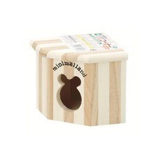 MARUKAN 鼠鼠專用豪華屋, MK-HT-32 三角木屋, 天然木, 1入