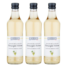 BEAUFOR 堡芙 香檳區特級白酒醋 法國原產, 500ml, 3瓶