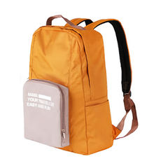 Reddot 紅點生活 牛津布拉桿折疊旅行收納後背包, 46 x 32 x 12cm, 赤陶色