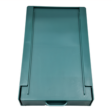 E.dot 黏貼式抽屜收納盒 大號 黃色 綠色 白色 21.5x13x3.5cm PP材質, 1層