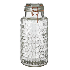 Premier 蜂巢扣式玻璃密封罐, 1.9L, 1個