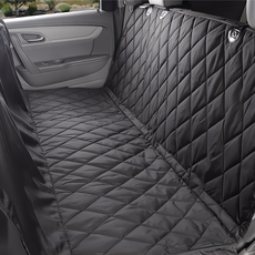 格狀寵物坐墊 黑色 600D牛津防水布 PP棉夾層 防滑網紗, 1個