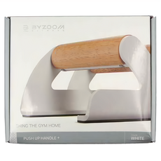BYZOOM FITNESS 俯臥撐支架, 白色, Push Up Handle