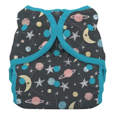 THIRSTIES 壓扣防水尿布兜 適用於1-9個月（3-8kg）的嬰兒 100%聚酯層壓到聚氨酯(TPU), Stargazer, 1件
