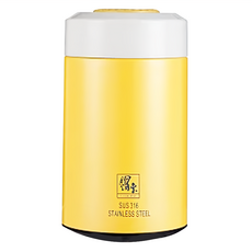 鍋寶 316超真空燜燒罐, 內膽/316高級不銹鋼, 罐身/304高級不銹鋼, 黃色, 490ml, 1個