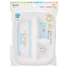 skater 銀離子兒童三格餐盤, 大耳狗, 1個