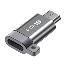 Biaze 畢亞茲 Type-C 轉安卓轉接頭 A59, 鋁合金外殼 精美包裝, 26mm, 銀色, 1個