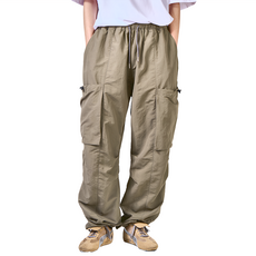 KZM OUTDOOR 大口袋縮口褲 J29 XL, 軍綠