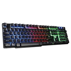 FOXXRAY 狐鐳 鋼毅戰狐電競鍵盤, 彩虹背光, 19鍵不衝突, 耐磨雷雕透光鍵帽, FXR-BKL-72, 黑色