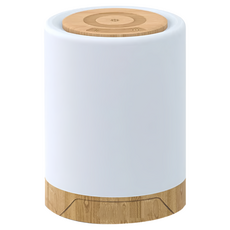 ANTIAN LED七彩拍拍小夜燈 USB充電 戶外氛圍燈 床頭燈 木紋色 觸控調光 定時