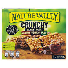NATURE VALLEY 天然谷 燕麥棒組合包 楓糖燕麥10包 + 黑巧克力燕麥10包 + 蜂蜜燕麥20包, 1680g, 1盒