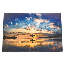 24mama 掛畫 單聯式 海邊 熱帶夏天 日落 巴西島 加州星辰光 沙天空 固定鋁框 無框畫 一入