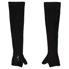 Mizuno 美津濃 半掌式運動袖套 32TYBG0209, 黑色, 1雙