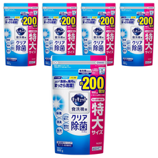 Kao 花王 Cucute 珂珂透 洗碗機專用檸檬酸洗碗精補充包 - 特大尺寸 強力除菌, 900g, 5包