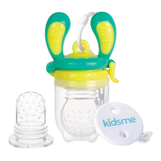 kidsme 咬咬樂輔食器 寶寶食物餵哺器 固齒器 美國FDA安全認可矽膠材質, FH160456, 1組