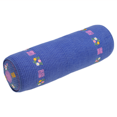 Begozani 長形扁柏蕎麥穀物頸枕, 藍色, 1件