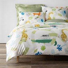 HOLA 和樂家居 純棉防蟎抗菌兩用被套 1.4kg, 動物數字