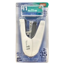 MAX 美克司 Vaimo 11 釘書機 HD-11FLK, 輕巧省力, 可裝100枚釘書針, 白色, 1組