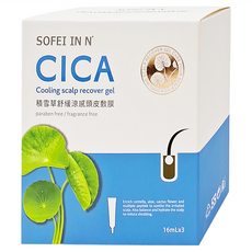 In Nature 自然匯 積雪草舒緩涼感頭皮敷膜 Set 16ml x 3 舒緩修護頭皮肌膚, 48ml, 1盒