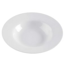 VERSA 白瓷深餐盤 餐具 器皿 盤子, 白色, 1個