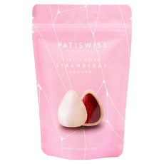 PATISWISS 帕蒂西 草莓白巧克力 酥脆乾燥草莓 酸甜與香氣 土耳其手工巧克力, 80g, 1包