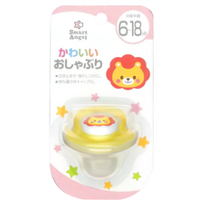 西松屋 Smart Angel 卡通安撫奶嘴，可愛造型，防止溢出，帶便攜蓋, YF-91705, 6~18個月適用, 1個