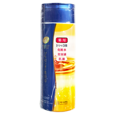 MEISHOKU 明色 潤澤皙白W3合一化妝水 結合美容液乳液 濃稠質地 深層滋潤肌膚 100%日本國產胎盤精華成分添加, 190ml, 1瓶