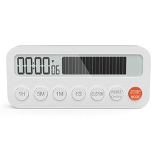 diubude 多功能靜音電子鬧鐘/烘焙計時器, 白色系, 1個