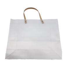 PP磨砂袋, 防水材質, 牛皮紙提繩, 耐重5公斤, 橫K, 36 x 12 x 29cm, 1包