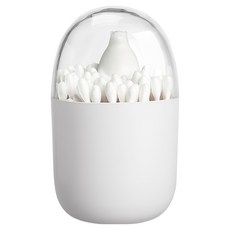 iSFun 四季變化 桌上收納防塵棉花牙籤筒, 1個, 白熊