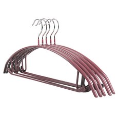 JOSIC 質感加厚防滑無痕毛衣衣架 Set 30入, 完美貼合肩部, U形凹槽設計, 防水防曬, 乾濕兩用, 結實鍍鉻鋼材, 奈米浸膠包覆, 超防滑, 莫蘭迪粉, 1組