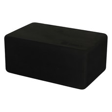 QMAT 厚瑜珈磚, 輔助腿部延展, 調整骨盆角度, 瑜珈練習理想夥伴, 15 x 10.5 x 23.5cm, 黑色, 1個