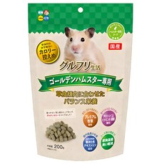 HP 黃金倉鼠專用主食 不含麩質,200g,均衡營養、低卡路里、呵護腸胃，維持健康體態, 1包