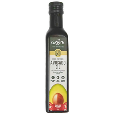 GROVE 克羅福 頂級冷壓初榨酪梨油 辣椒風味, 250ml, 1瓶