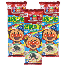 Nagatanien 永谷園 茶泡飯調味料 麵包超人 Set, 4包入, 8g, 3袋